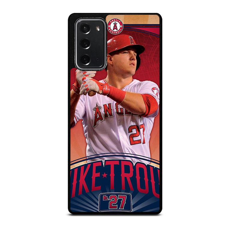 MIKE TROUT LOS ANGELES ANGELS 27 Samsung Galaxy Note 20 Case Cover