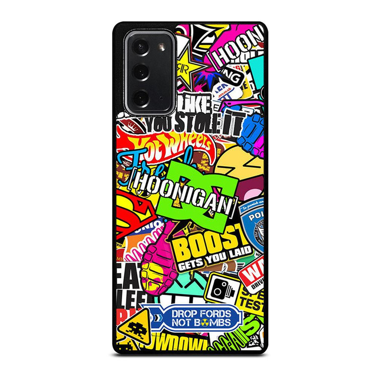 STICKER BOMB DC HOONIGAN Samsung Galaxy Note 20 Case Cover