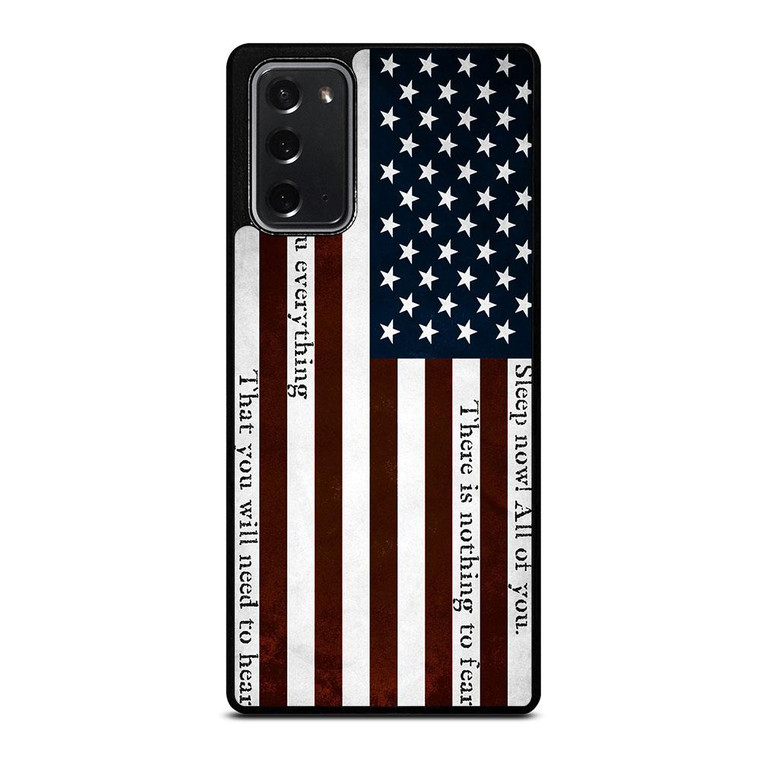 USA RED QUOTES Samsung Galaxy Note 20 Case Cover