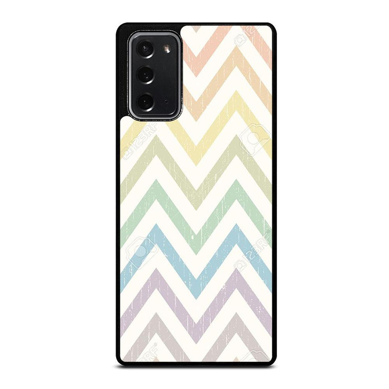 CHEVRON PATTERN RAINBOW COLOR Samsung Galaxy Note 20 Case Cover