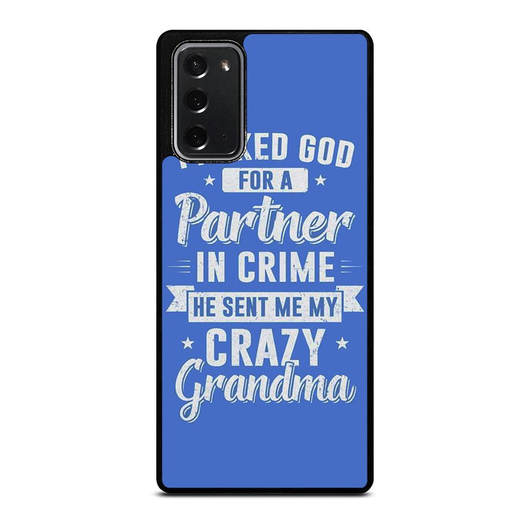 PARTNER IN CRIME GRANDMA 2 Samsung Galaxy Note 20 Case Cover