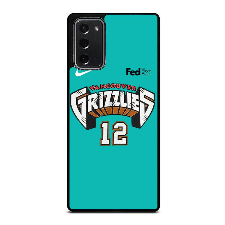 VANCOUVER GRIZZLIES JERSEY Samsung Galaxy Note 20 Case Cover