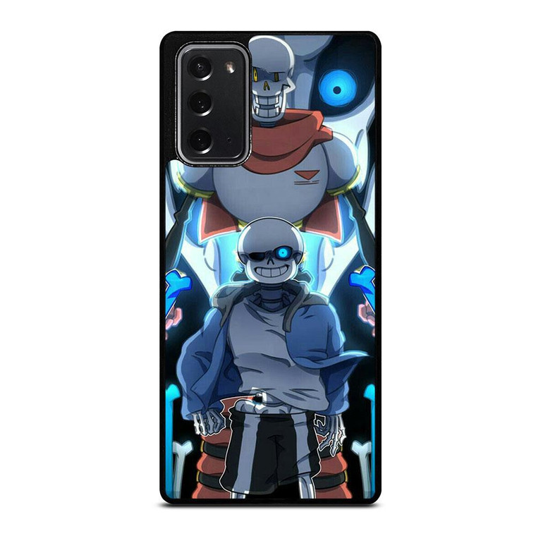 PAPYRUS AND SANS UNDERTALE SKULL Samsung Galaxy Note 20 Case Cover