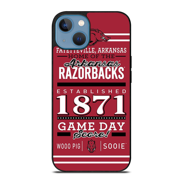 ARKANSAS RAZORBACKS 1871 iPhone 13 Case Cover