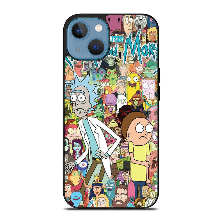 RICK AND MORTY CHHARACTER iPhone 13 Case Cover