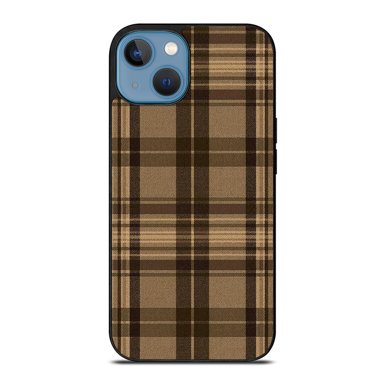 PLAID BROWN 1 iPhone 13 Case Cover