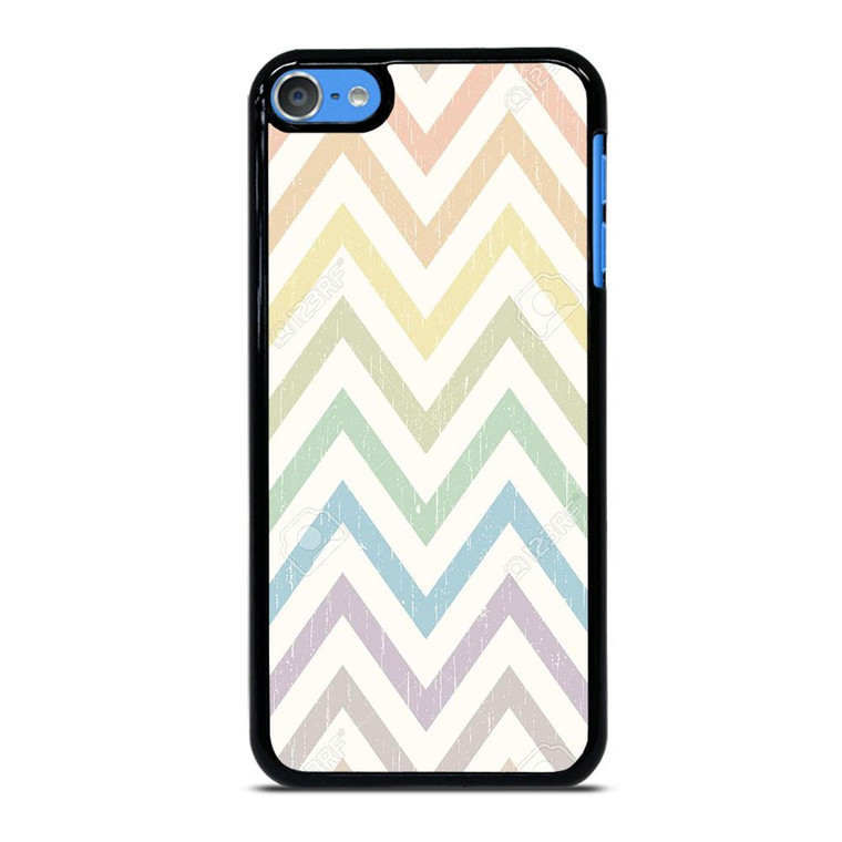 CHEVRON PATTERN RAINBOW COLOR iPod Touch 7 Case Cover