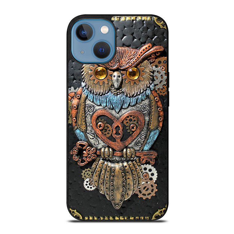 OWL STEAMPUNK BOOK iPhone 13 Case Cover