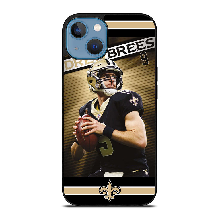 NEW ORLEANS SAINTS DREW BREES 9 iPhone 13 Case Cover