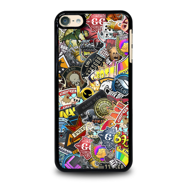 CSGO STICKER BOMB iPod Touch 6 Case Cover