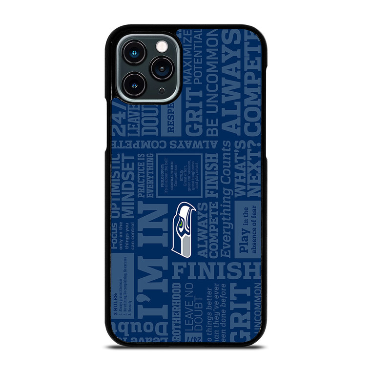 SEATTLE SEAHAWKS MANTRA iPhone 11 Pro Case Cover SEATTLE SEAHAWKS MANTRA iPhone 11 Pro Case Cover