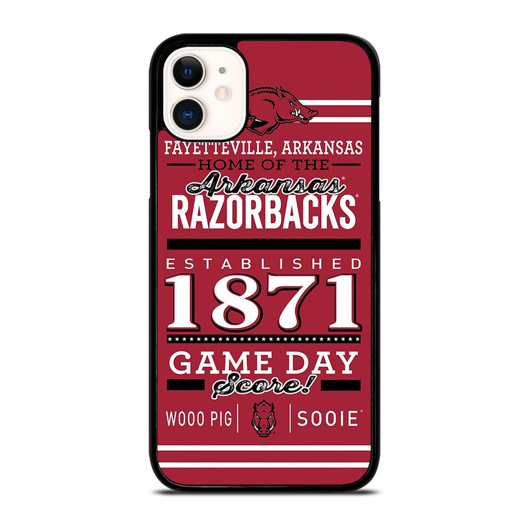 ARKANSAS RAZORBACKS 1871 iPhone 11 Case Cover