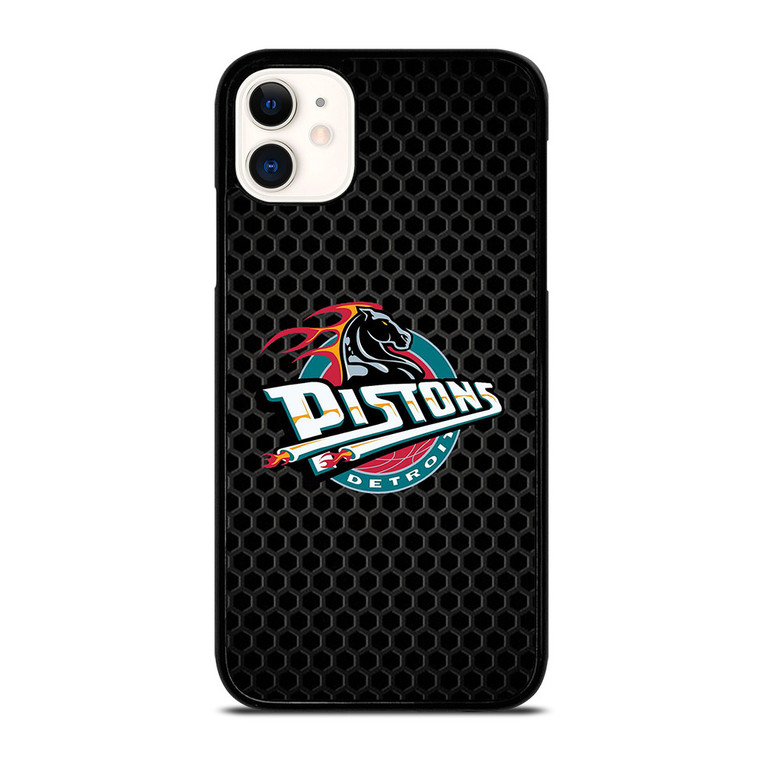 DETROIT PISTONS METAL LOGO iPhone 11 Case Cover