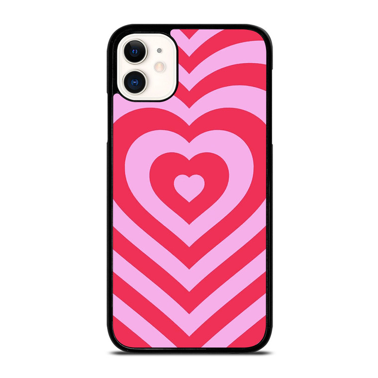 HEARTS PINK iPhone 11 Case Cover