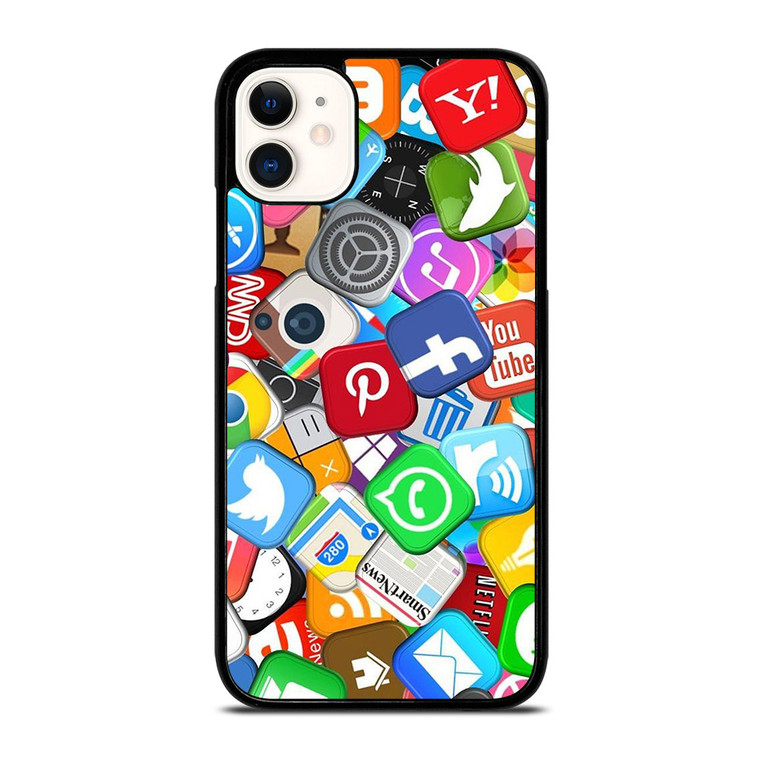 SOCIAL MEDIA LOGO iPhone 11 Case Cover