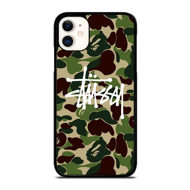 STUSSY BAPE CAMO iPhone 11 Case Cover STUSSY BAPE CAMO iPhone 11 Case Cover