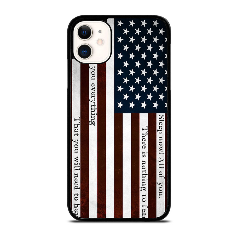 USA RED QUOTES iPhone 11 Case Cover