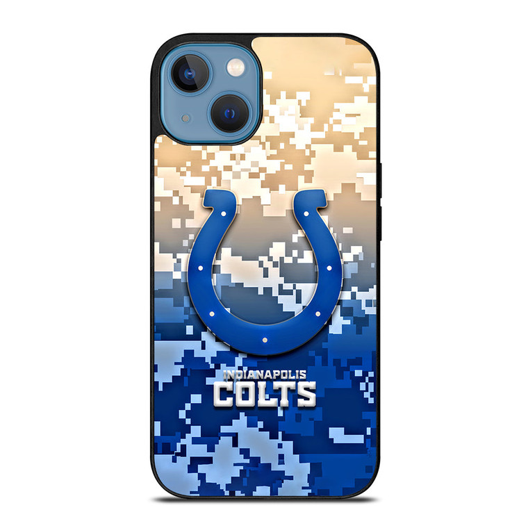 INDIANAPOLIS COLTS CAMO LOGO iPhone 13 Case Cover