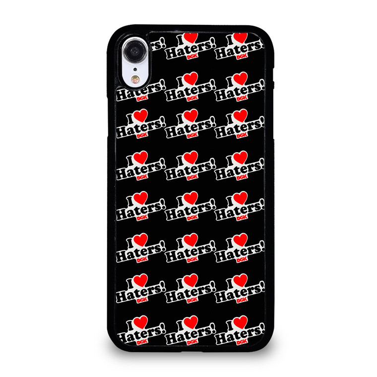 DGK I LOVE HATERS PATTERN iPhone XR Case Cover