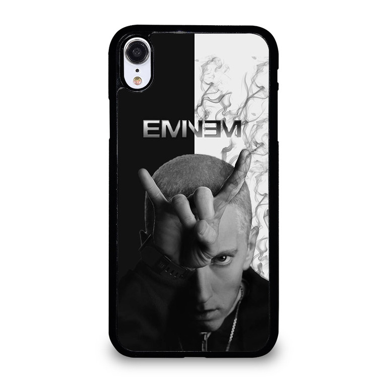 EMINEM RAPPER BLACK WHITE iPhone XR Case Cover