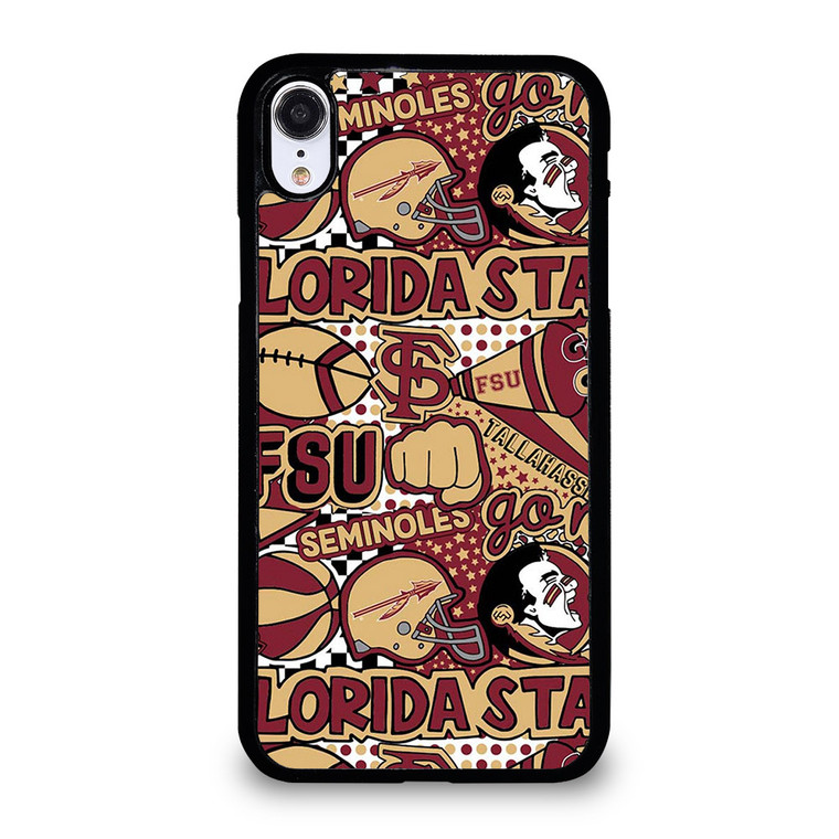 FLORIDA STATE FSU COLLAGE iPhone XR Case Cover