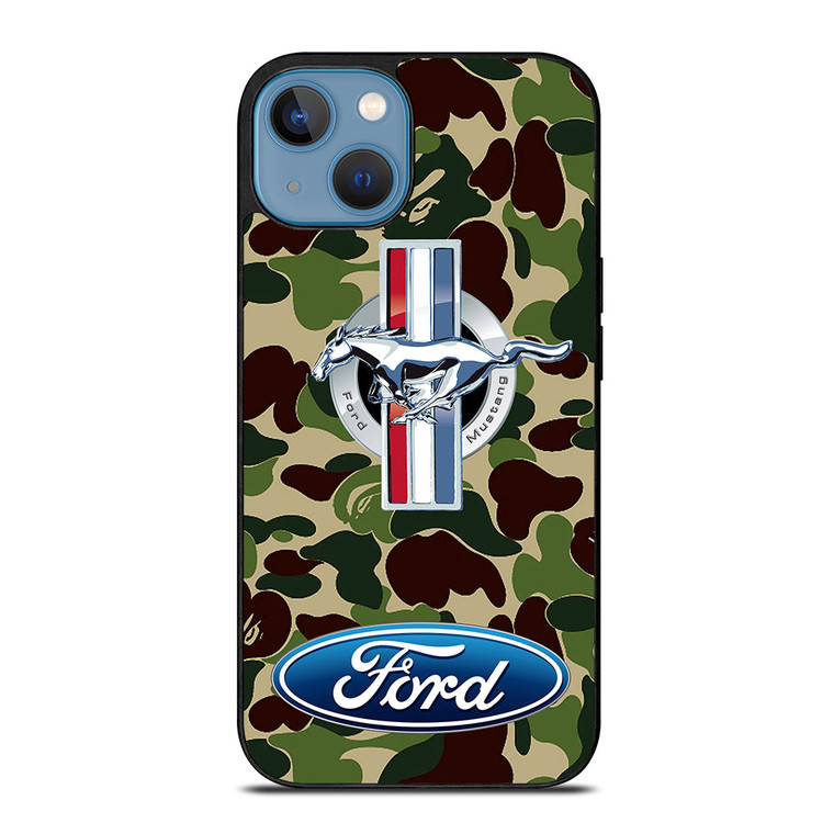 FORD MUSTANG BAPE iPhone 13 Case Cover