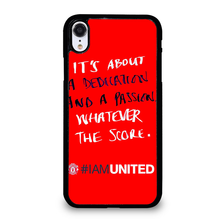 MANCHESTER UNITED I AM UNITED iPhone XR Case Cover