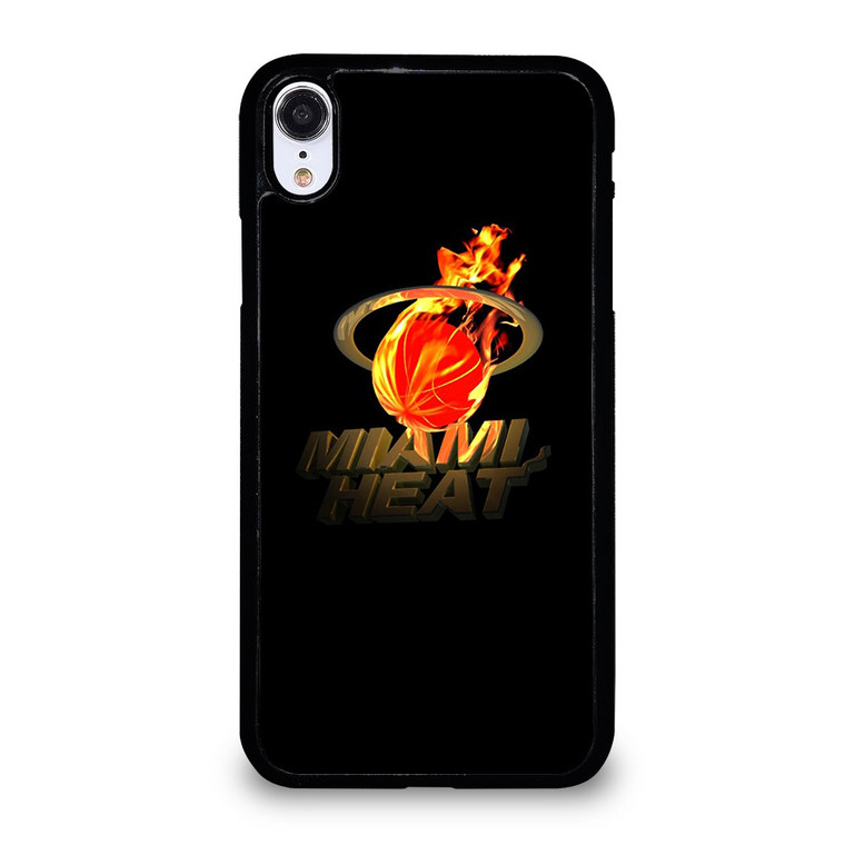MIAMI HEAT FIRE LOGO iPhone XR Case Cover