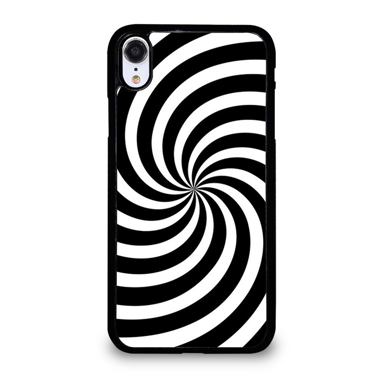 SPIRAL BLACK iPhone XR Case Cover