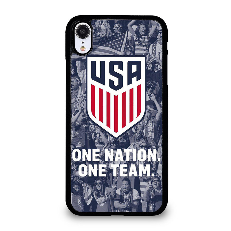 USA SOCCER TEAM ONE NATION ONE TEAM iPhone XR Case Cover
