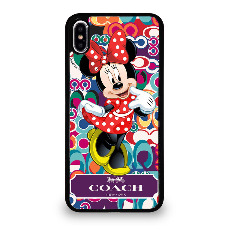 COACH MINNIE LOGO iPhone XS Max Case Cover