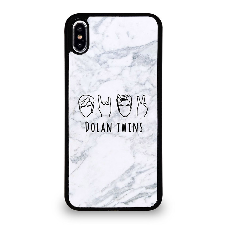 DOLAN TWINS MARBLE LOGO iPhone XS Max Case Cover
