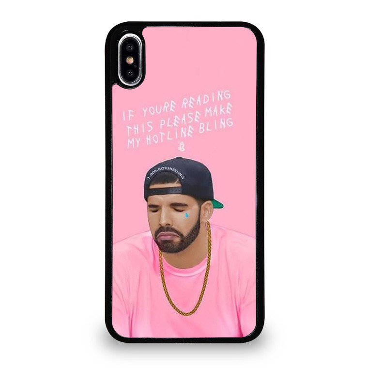 DRAKE RAPPER PINK BLINK iPhone XS Max Case Cover