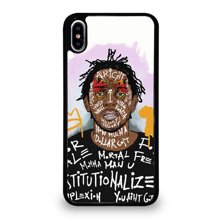 KENDRICK LAMAR FACE ART iPhone XS Max Case Cover
