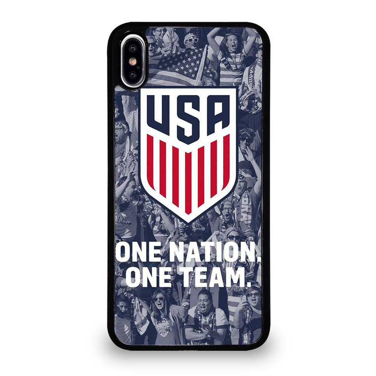 USA SOCCER TEAM ONE NATION ONE TEAM iPhone XS Max Case Cover