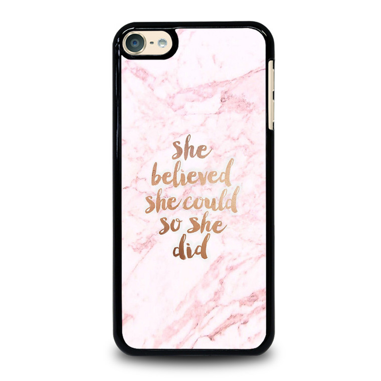 BELIEVE IN YOURSELF MARBLE iPod Touch 6 Case Cover