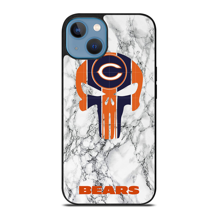 CHICAGO BEARS PUNISHER SKULL iPhone 13 Case Cover
