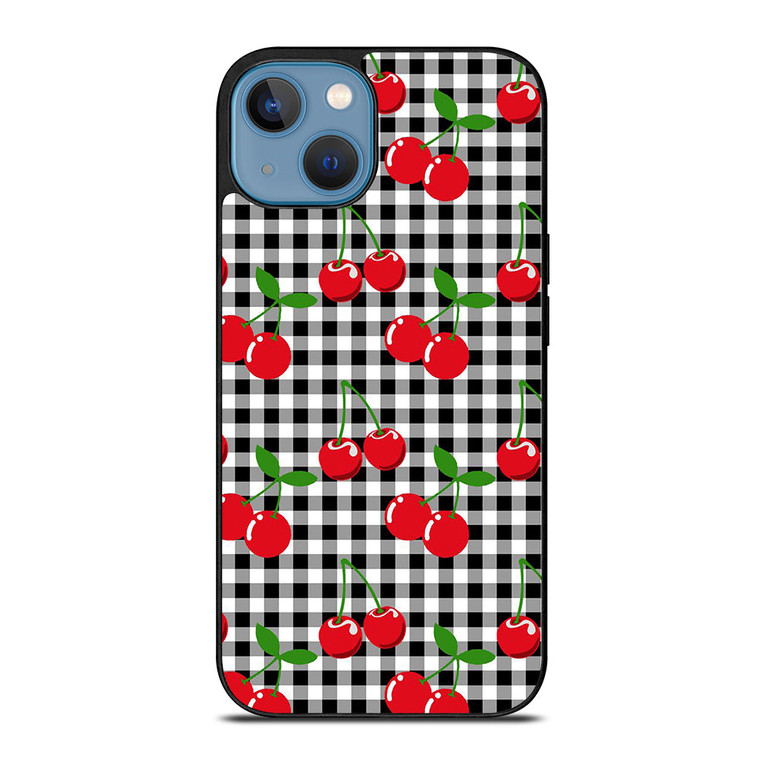 CHECKED CHERRY iPhone 13 Case Cover