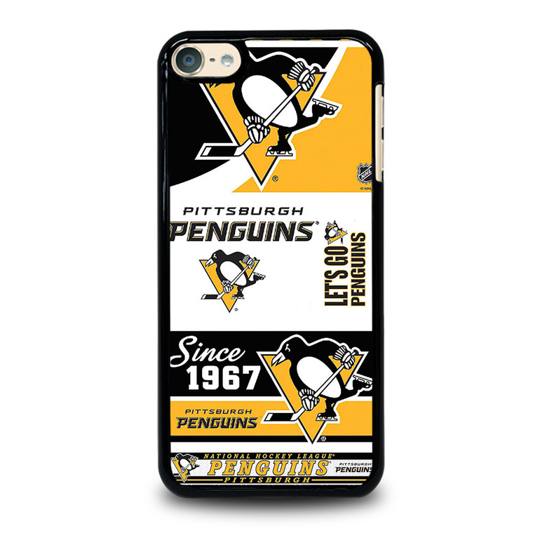 PITTSBURGH PENGUINS LOGO COLLAGE iPod Touch 6 Case Cover