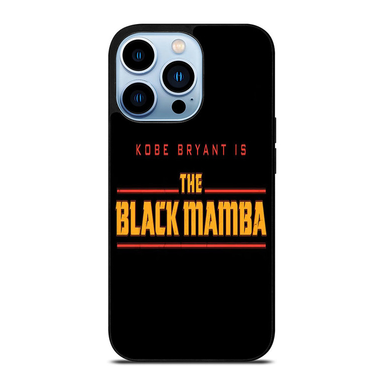 KOBE BRYANT THE BLACK MAMBA 2 iPhone 13 Pro Max Case Cover