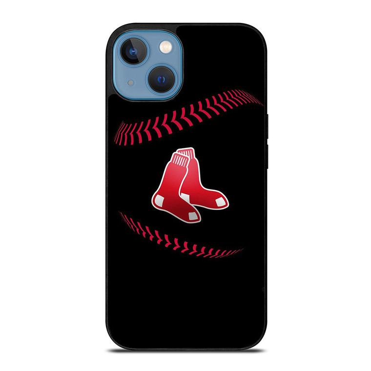 BOSTON RED SOX BLACK LOGO iPhone 13 Case Cover