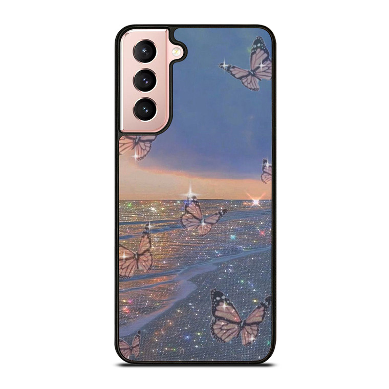 BUTTERFLY SPARKLE 5 Samsung Galaxy S21 Case Cover BUTTERFLY SPARKLE 5 Samsung Galaxy S21 Case Cover