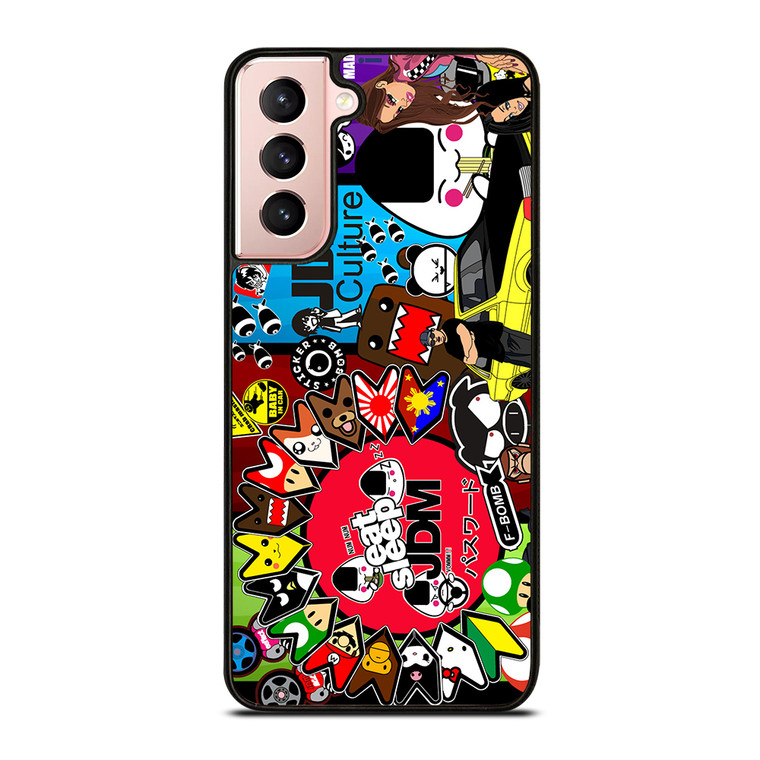 EAT SLEEP JDM COLLAGE Samsung Galaxy S21 Case Cover