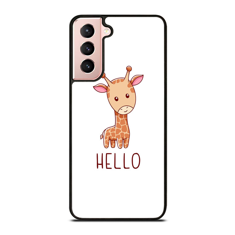 GIRAFFE HELLO Samsung Galaxy S21 Case Cover GIRAFFE HELLO Samsung Galaxy S21 Case Cover