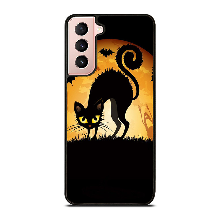HALLOWEEN CAT Samsung Galaxy S21 Case Cover