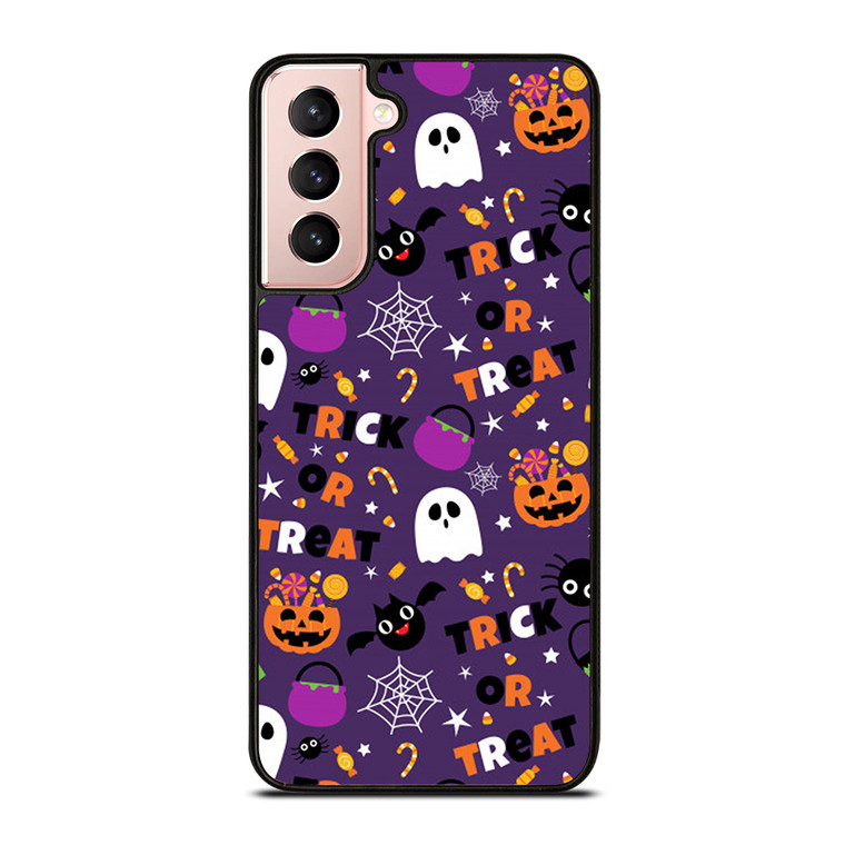 HALLOWEEN WITCH PUMPKIN PATTERN 2 Samsung Galaxy S21 Case Cover