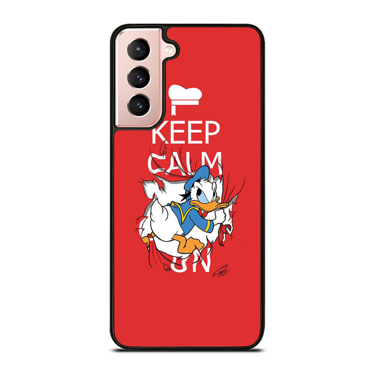 KEEP CALM DONALD DUCK Samsung Galaxy S21 Case Cover