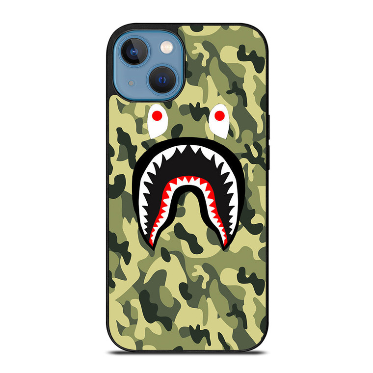 BAPE SHARK CAMO 2 iPhone 13 Case Cover