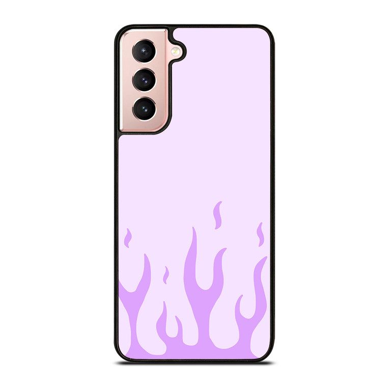 PURPLE FLAME Samsung Galaxy S21 Case Cover