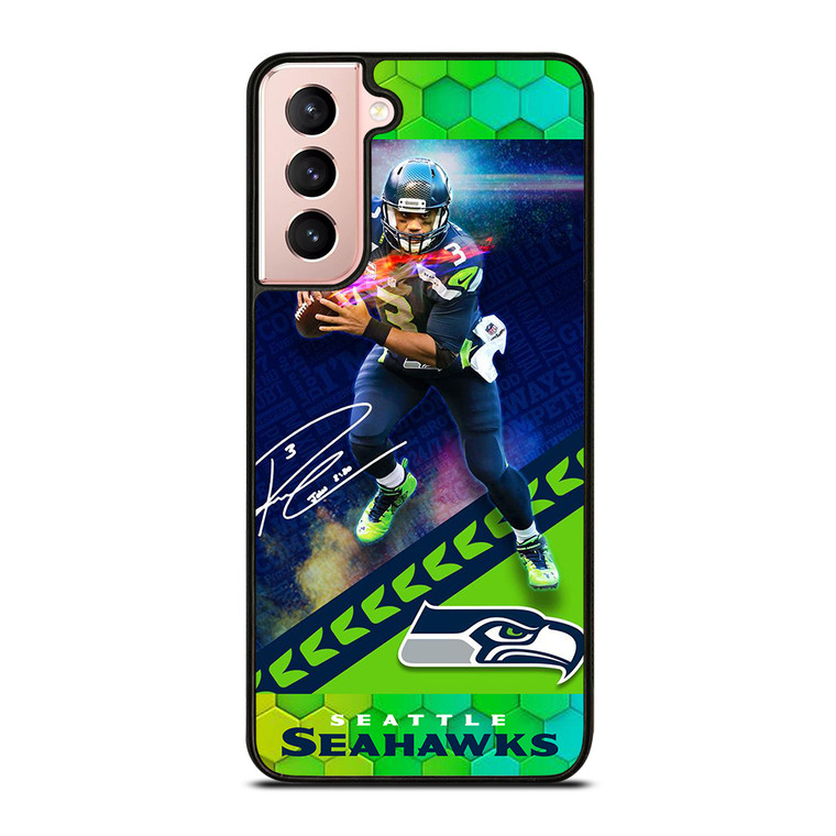 RUSSELL WILSON SEATTLE SEAHAWKS Samsung Galaxy S21 Case Cover